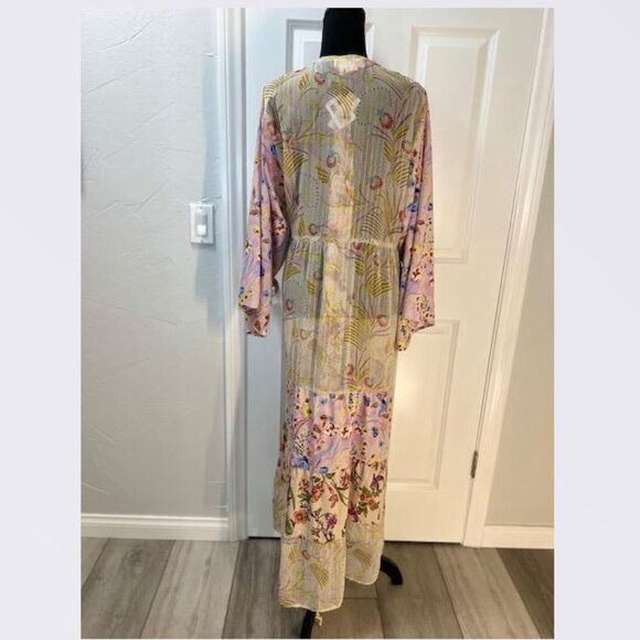 Dani Floral Kimono/Robe in Pink Motif from Anthropologie - One Size - NWT - Picture 6 of 7